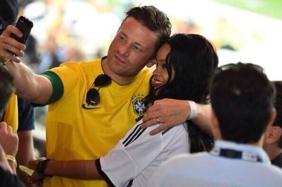Selfie con tifoso brasiliano